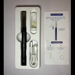 Rechargeable Earwax Cleaner w Built-in Camera and LED Light